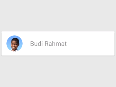 Animated profile card interaction