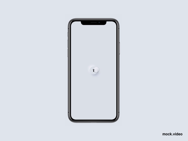 Neomorphic mobile flashlight control interaction